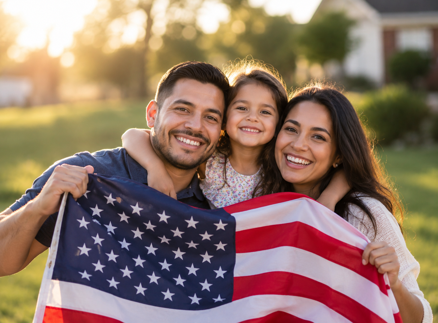 Familia acompanada por su abogada de inmigracion