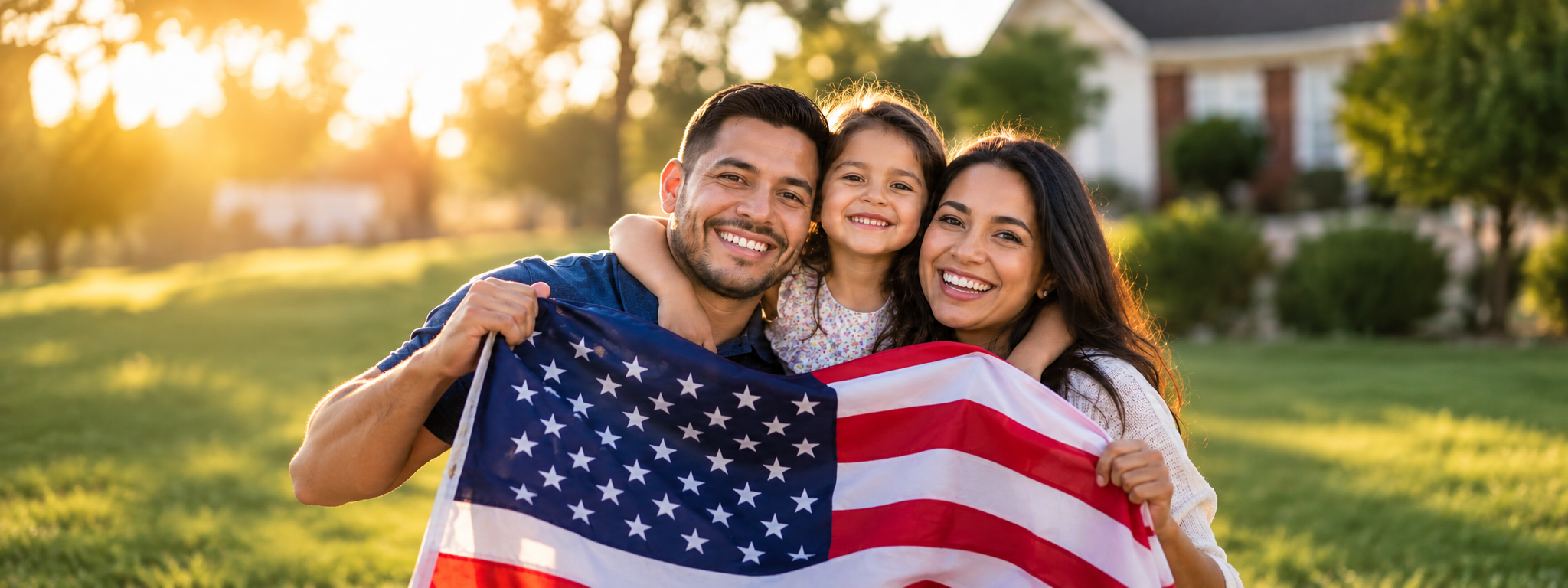 Familia inmigrante unida