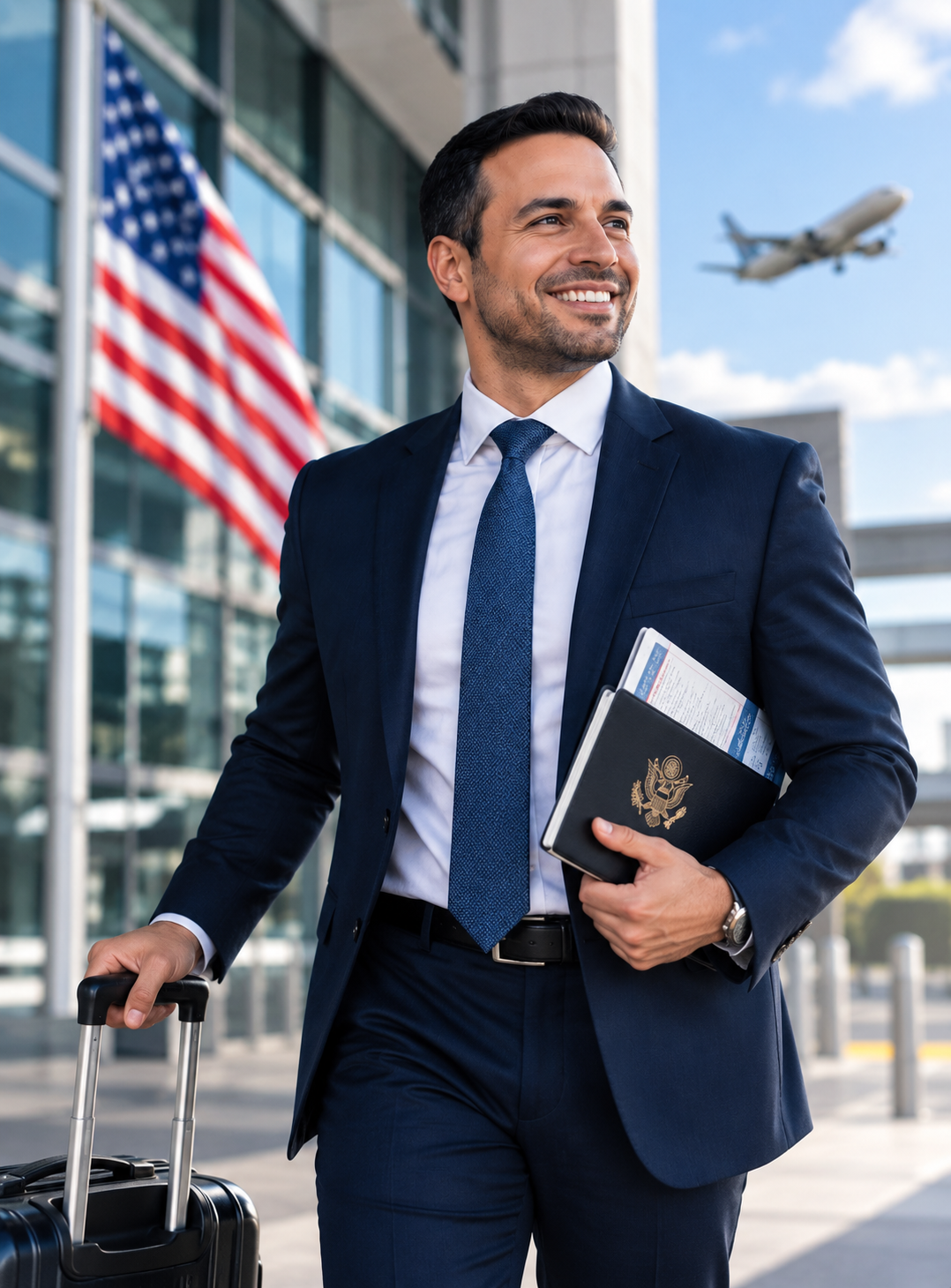 Profesional trabajando en Estados Unidos con visa de trabajo